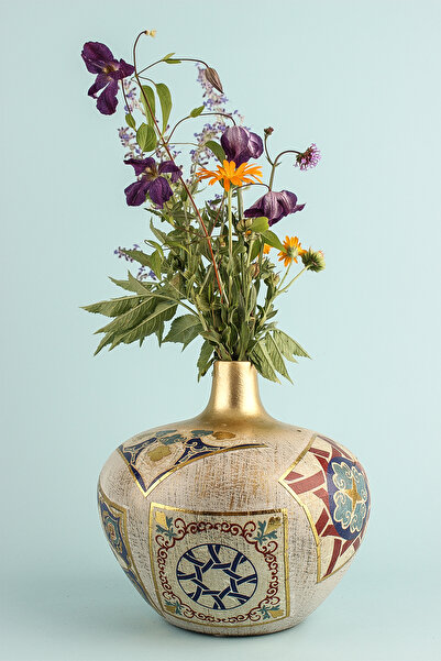 Hmydesign مزهرية سيراميك مصنوعة يدوياً من فولانت