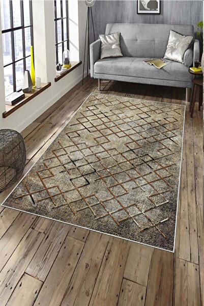 KRAL HOME Dijital Baskı Dört Mevsim Kaymaz Deri PVC Taban Yıkanabilir Yolluk Koridor Mutfak Ve Salon Halısı