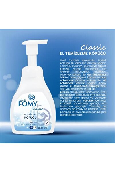 Fomy Classic Köpük Sabun El Temizleme Köpüğü Seti 1800+300 Ml N013