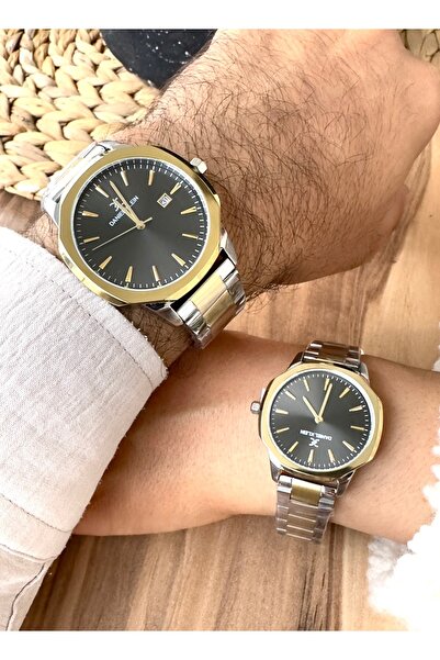 Daniel Klein çift saati çelik kordon