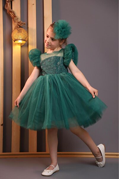 ESSA KIDS BALON KOL KIZ ÇOCUK ELBİSE