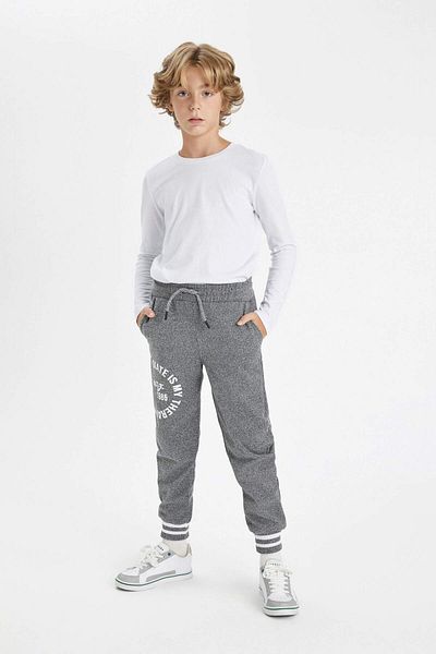 DeFacto DFC - Pantaloni de trening pentru baieti, imprimati