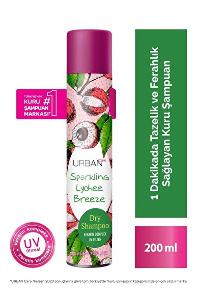 Urban Care Sparkling Lychee Breezee Hacimlendirici Kuru Şampuan-uv korumalı-200ml