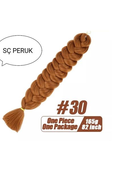 SÇ PERUK 30. Copper Color Af Twist Braiding Shampoo Dreadlocks 165Gr