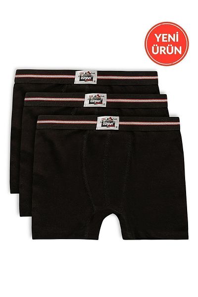 ÖZKAN underwear Özkan 0711 3 пакета момчешки 100% памучни гъвкави меки боксерки
