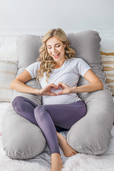 Genel Markalar 1ADET 1 Adet Baş Boyun Sırt Karın Destekli Çıkarılabilir Kılıflı Hamile Yastığı Hamilelik Yastığı Ha