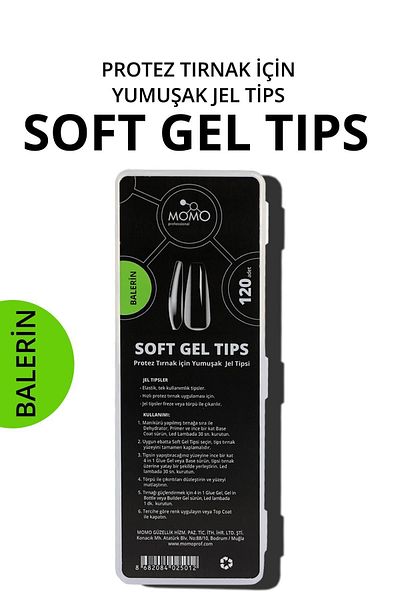 MOMO professional Nail Soft Gel Tips 120 Pcs(The HONEYS)
