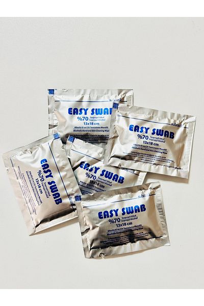 Easy 3D Printer Table Cleaning Wipes Swap 70% Alcohol Large Size 100 Pieces