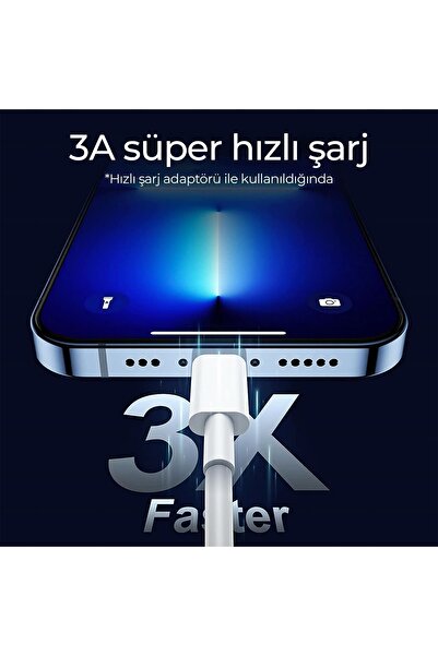 woyax By Deji Örgülü Iphone Şarj Kablosu 11 12 13 14 Pro Plus Max 6 7 8 X Xs Type-c To Lightning 120cm