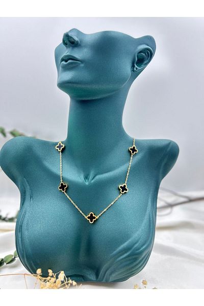 Nova Steel clover necklace
