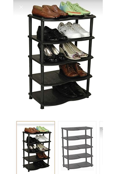 LeesHome 5 Katlı Plastik Ayakkabılık Dekoratif Ayakkabılık