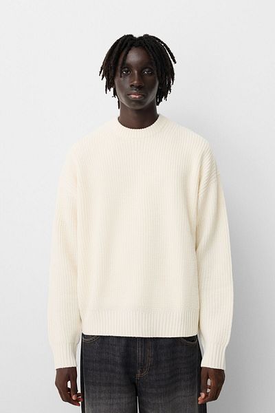 Bershka Ribbed Knit Sweater