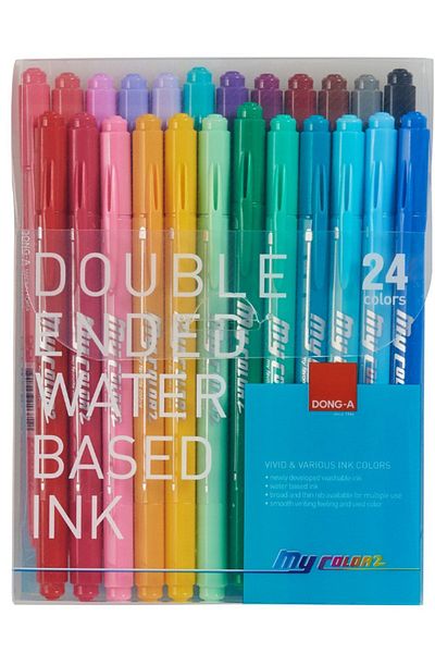 Dong-A My Color Double Sided (24 Colors Set)