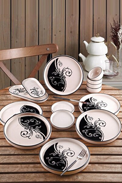 Kitchen Life Stackable Shawl Breakfast Set for 6 People 14 Pieces