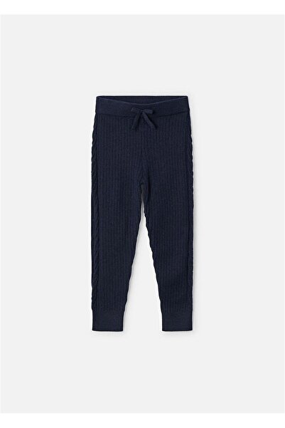 MAYORAL Girl's Navy Blue Knitted Tights - 10812