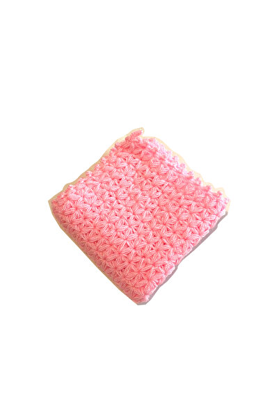 Pafuli نموذج نجمة وردية مربعة للحمام محبوكة يدويًا