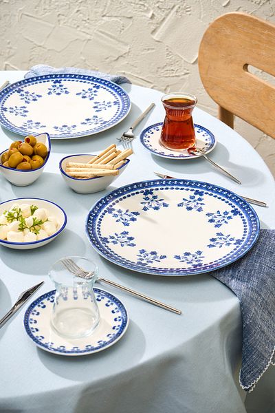 Karaca Forever Bone Aegean 16 Piece Breakfast Set for 4 Persons