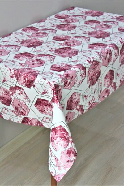 CLK Home مفرش طاولة من القماش الزيتي منقوش بالرخام PVC قابل للمسح