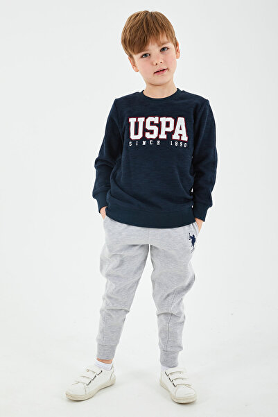 U.S. Polo Assn. U.s. Polo Assn. U.s. Polo Assn Lisanslı Klasik Lacivert Erkek Çocuk Eşofman Takım Us1178-c