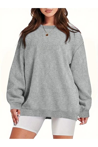 EYAX MODA طاقم الرقبة البلوز المرأة