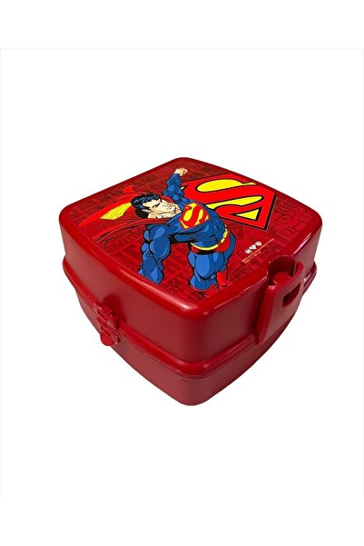 Cosiness Superman Two Layer Lunch Box with Compartments