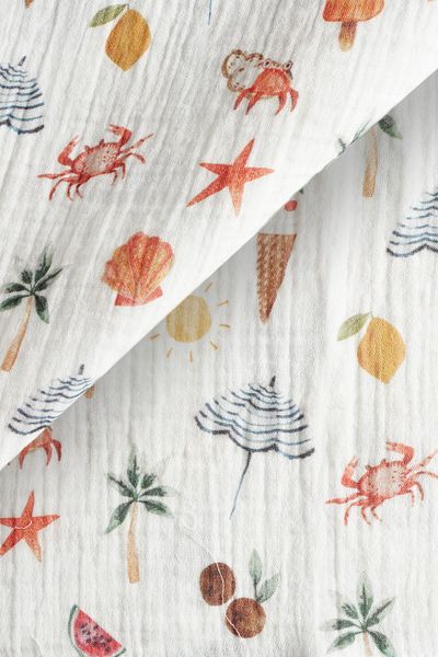 Tuğba Kuğu 2 Layer Muslin Blanket - Summer Vibe - Pattern 1