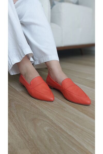 ND Shoes Kadın Hakiki Deri Babet