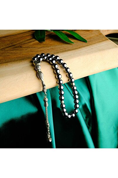 Tekbir Yayınları Hematit Taşı Toptan ( 20 Adet ) 33’lük Doğal Taş Tesbih Misi...