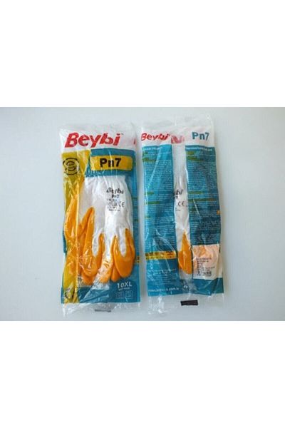 Beybi Pn7 Nitrile Yellow Work Gloves
