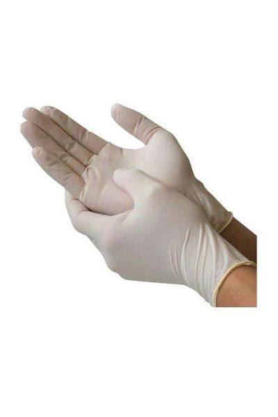 Has-Pet Powdered White Latex Gloves L