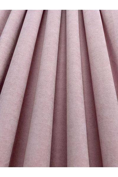Erdoğanlar Koza Rustic Hooked Dried Rose Background Curtain Honeycomb Velvet 1/3 Tight Pleat Island Background