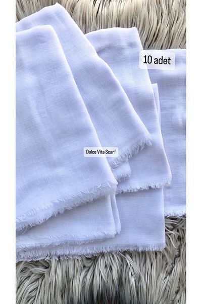 Dolce Flame Scarf 10 Pack Cotton Writing Gift for Dispensing 100x100cm 10x