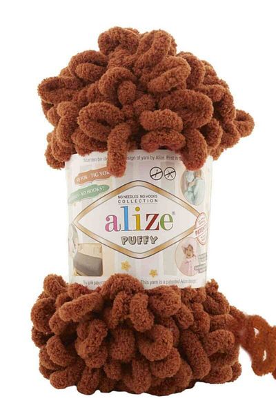 Alize Χρώμα Κανέλας Puffy Πλέ knit 597