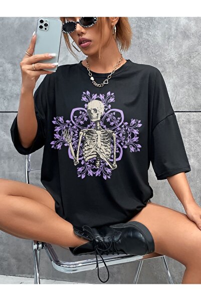 Jose Clothing Μπλουζάκι Relax Fit Crew Neck Μαύρο από οργανικό βαμβάκι - με τ...