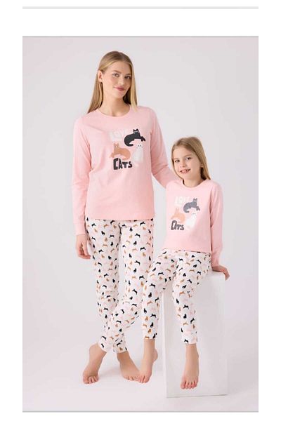 Arnetta Mother and Daughter 100% Cotton Pajamas - Different Prices Added to Basket