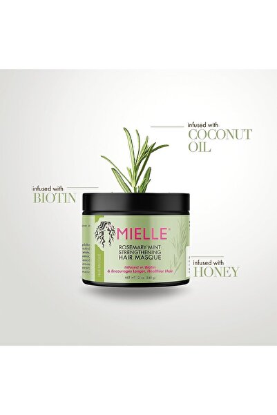 MIELLE Rosemary Mint Strengthening Hair Masque