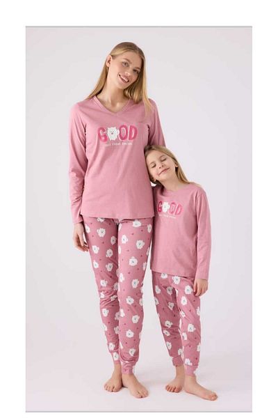 Arnetta Mother and Daughter 100% Cotton Pajamas - Different Prices Added to Basket