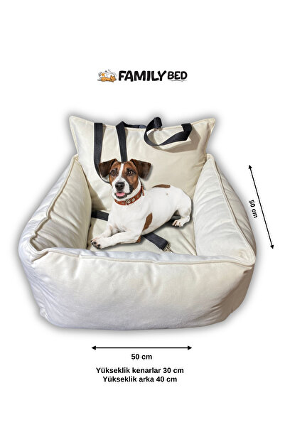 Family Bed Taşınabilir Köpek Araba Koltuğu Yatağı 50x50cm h:30cm