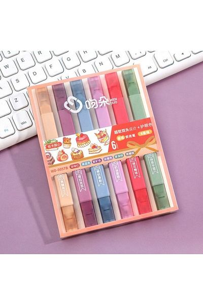 NaSaDAN Scented Cake Double Sided Highlighter Set 6 Colors