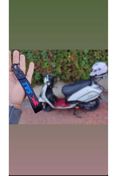 CEBECİOTO Black TVS Auto - Quality and Cloth Keychain Moto Accessory