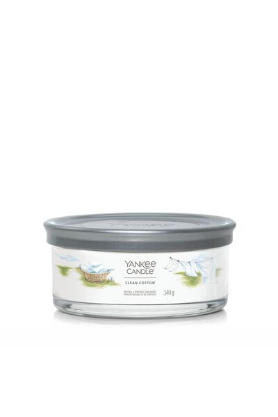 Yankee Candle Κερί Αρωματικό Τύπου Tumbler με 5 Φυτίλια – Καθαρό Βαμβάκι, 340...