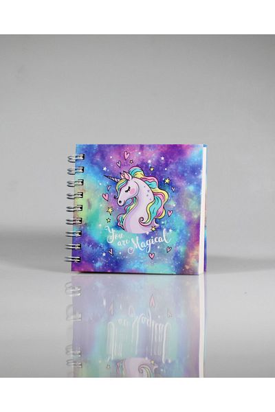 4nio Magical Unicorn Spiral Memo Notebook