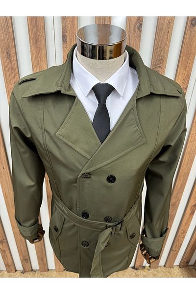 Costtum Men's Wear Αδιάβροχη κανονική καμπαρντίνα με διπλό στήθος