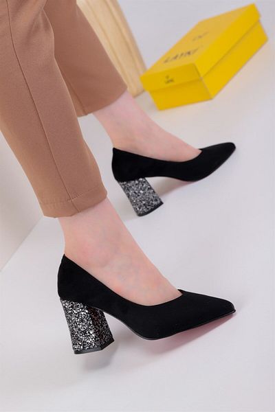 layki Pantofi cu toc pentru femei Kharos Black