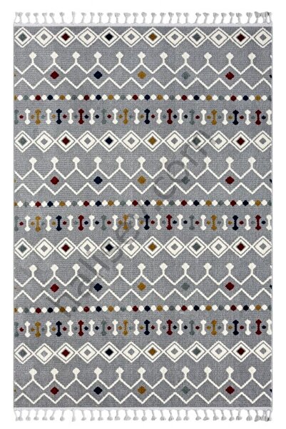 SEYRAN HALI Seyran Puffy 1002 Multi Gri - Iskandinav Model Halı