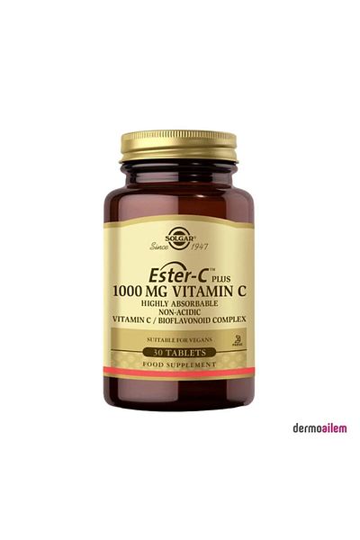 Solgar Ester-c Plus 1000 Mg 30 Tablets