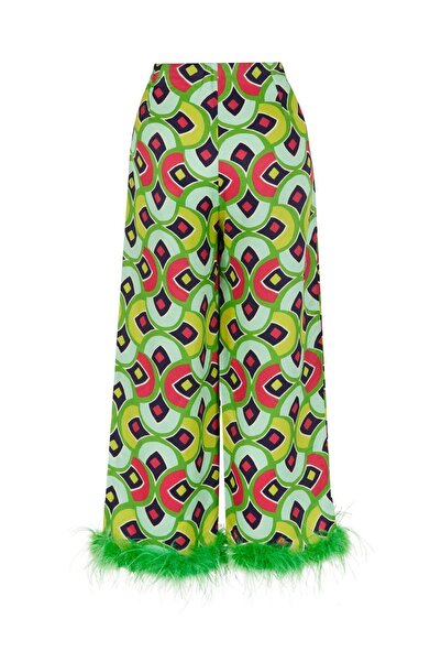 Nocturne Otriş Tüy Detaylı Pantolon