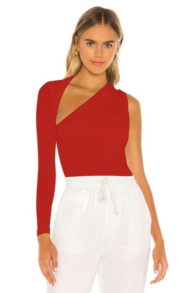 By Kul Design Red Women's Bodysuit - Halter Neck