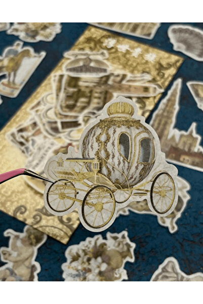 Kağıt Gemi Dükkan Vintage Victorian Art 60 Pieces Sticker Set/Decal/Label/Bullet Journal/Scrapbook