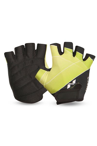 Nivia Crystal Sports Glove for Men & Women (Green, Small) Micro Fiber Suede Weight Lifting Gloves